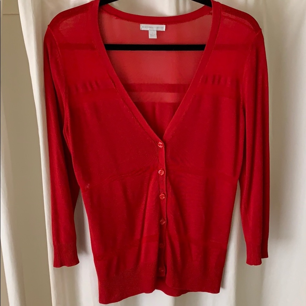 New York and Company, red sweater, size M